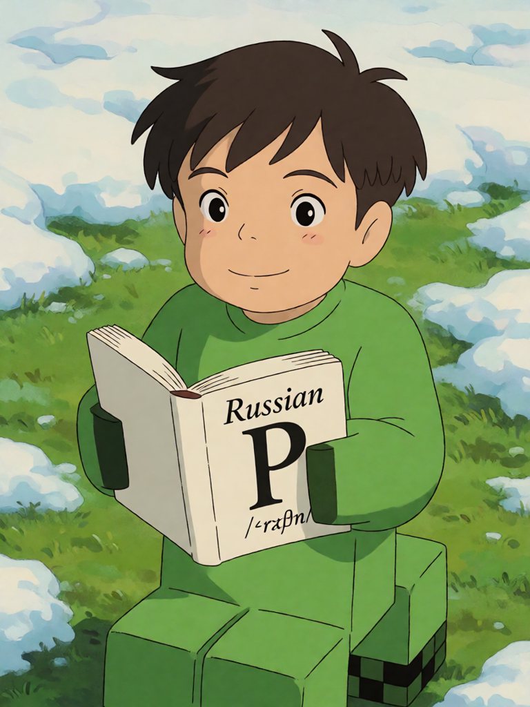 Russian 单词卡插画