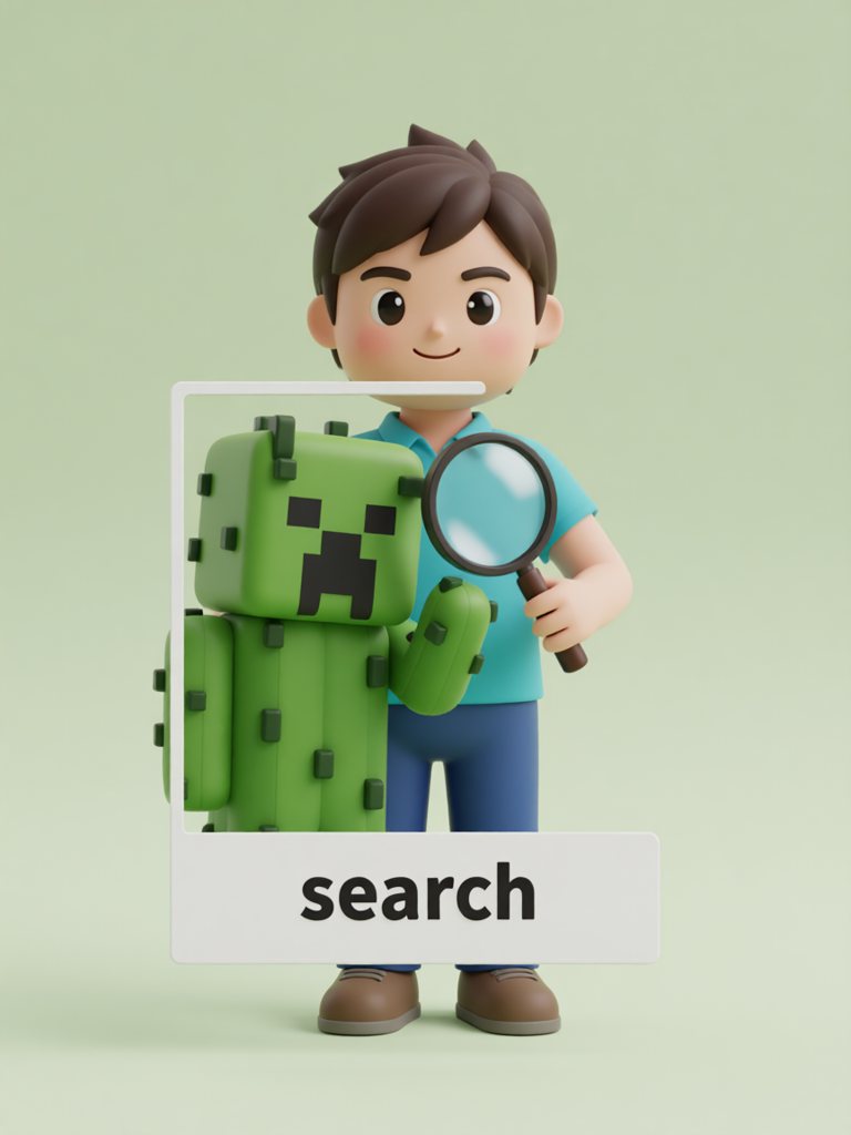 search 单词卡插画
