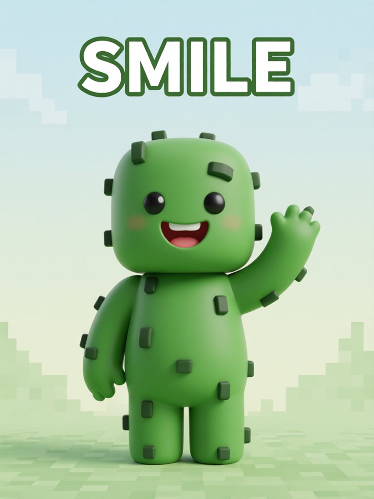 smile 单词卡插画