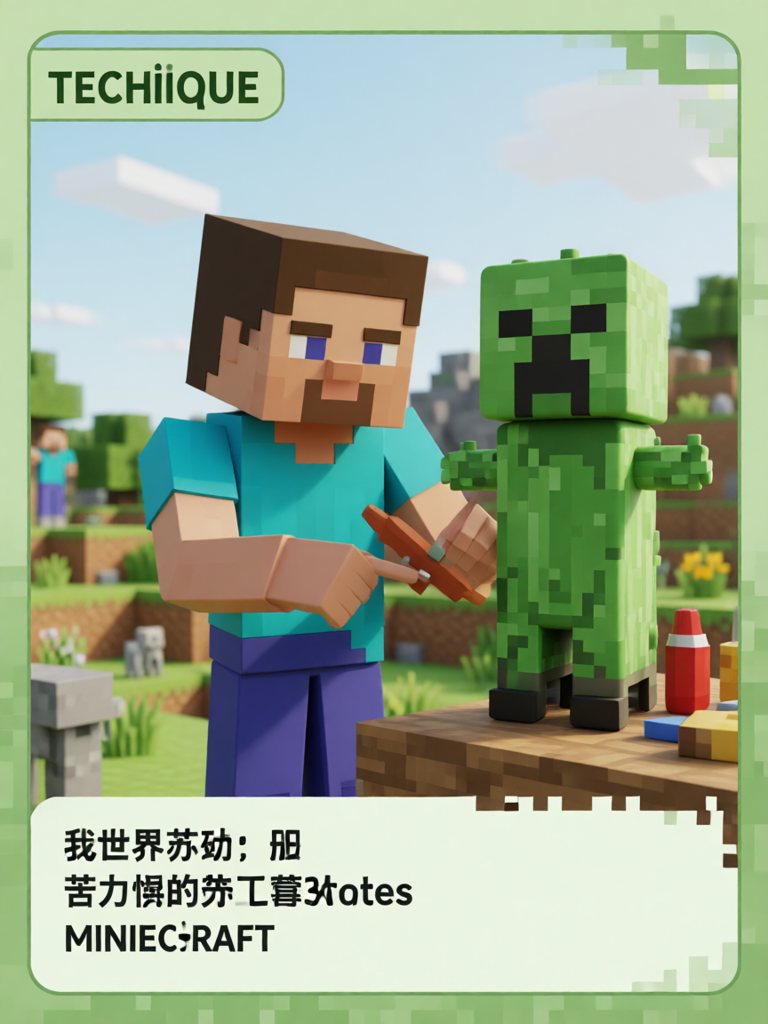technique 单词卡插画