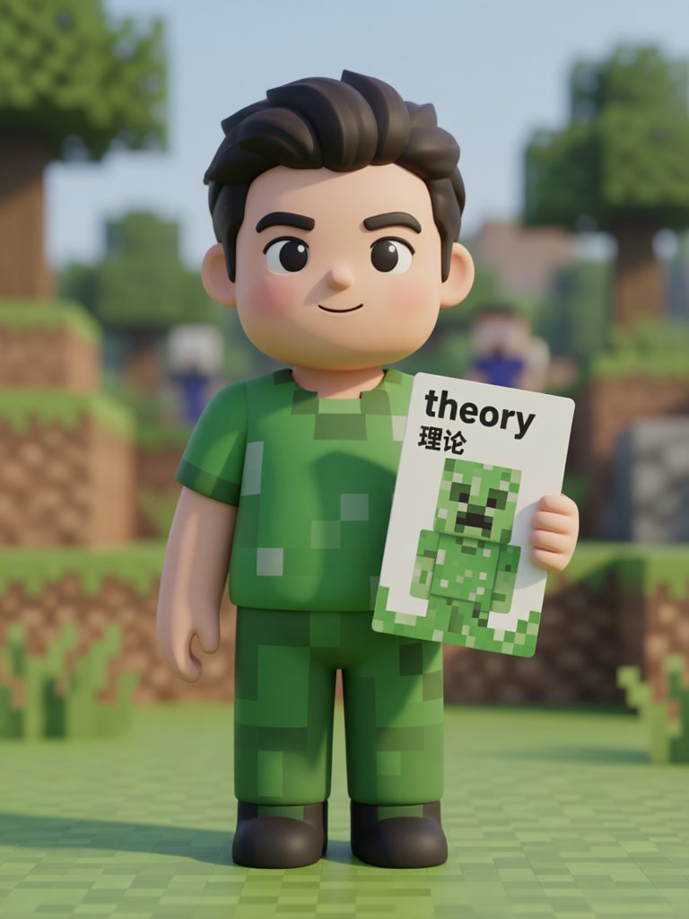 theory 单词卡插画