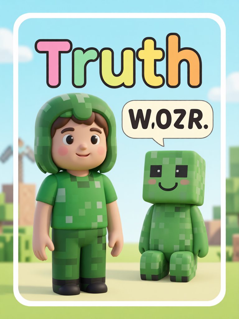 truth 单词卡插画