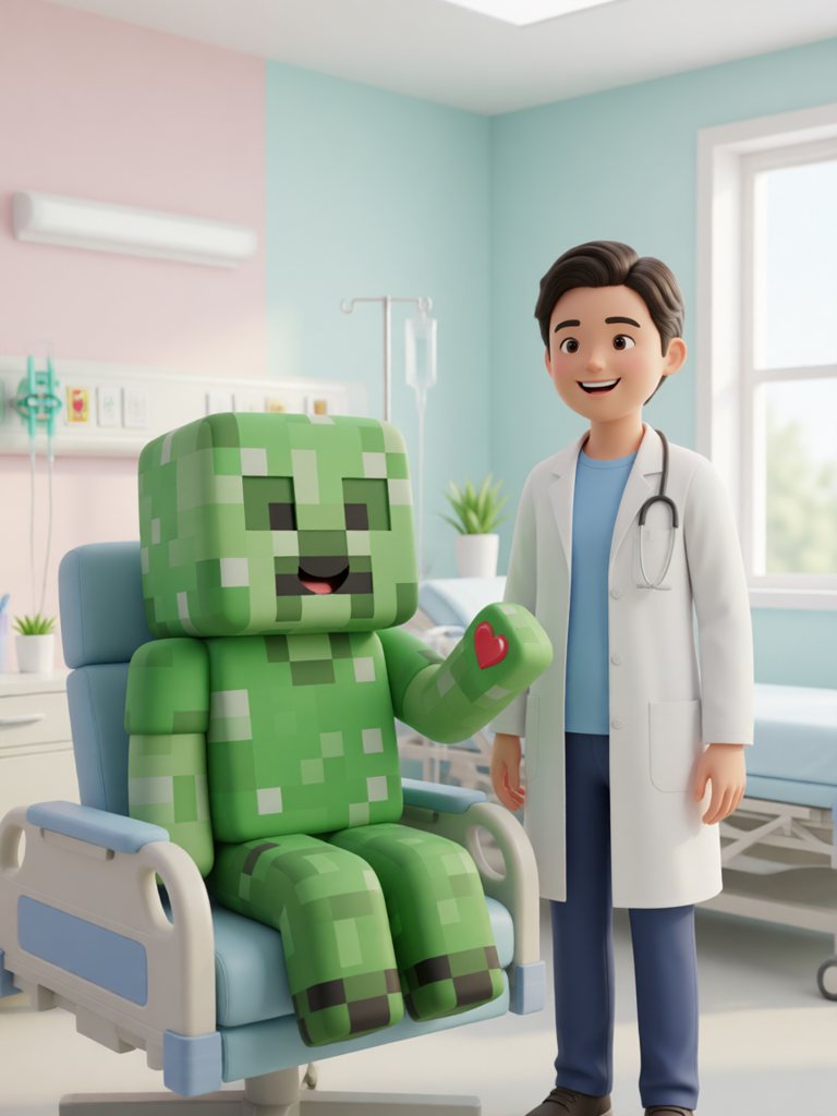 vaccination 情景插画